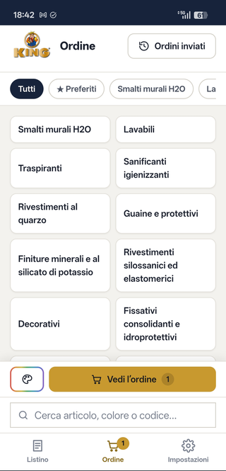 Le linee di prodotto da cui partire per comporre un ordine